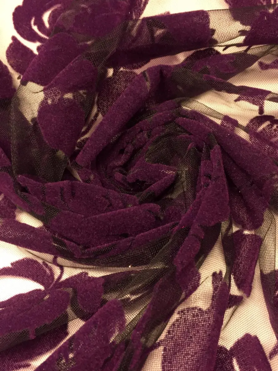flok-baski-gul-desen-murdum.jpg Flok Baskı Gül Desen Tül Mürdüm