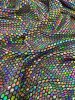 Hologram Buzy Petek Desen Gümüş