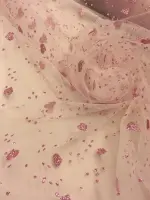 Kalpli Sim Baskı Tül
