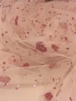 Kalpli Sim Baskı Tül