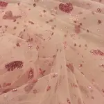Kalpli Sim Baskı Tül Pudra