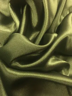 Likralı Krep Şanel Haki