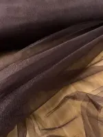 Kristal Tül Acı Kahve kumaş 2