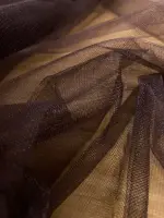 Kristal Tül Acı Kahve kumaş 5