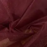 Kristal Tül Bordo kumaş