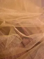Kristal Tül Gold kumaş 2