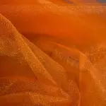 Kristal Tül Oranj kumaş