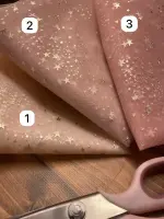 Kümeli Yıldız Varak Baskı Tül
