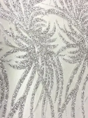 Palmiye Desen Gümüş Jıvır Sim Baskı