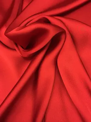 Saten Şifon (İpek Saten) 04 Kırmızı