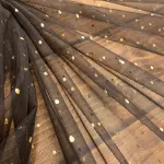 Mini Puantiye Varak Baskı Tül (2 mm) Siyah