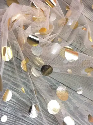 Varak Baskılı Gold Puantiye Paraboy